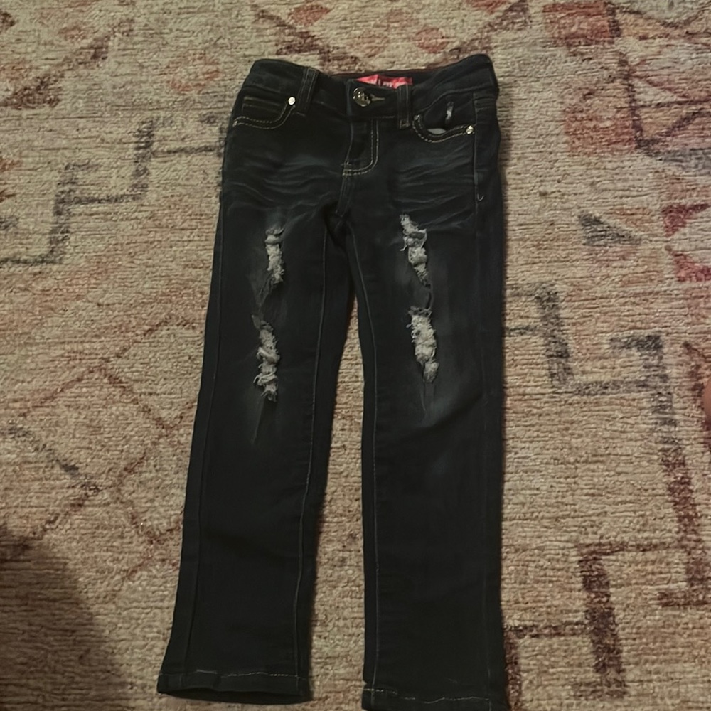 Pinklatte. Size 5. Dark blue denim.